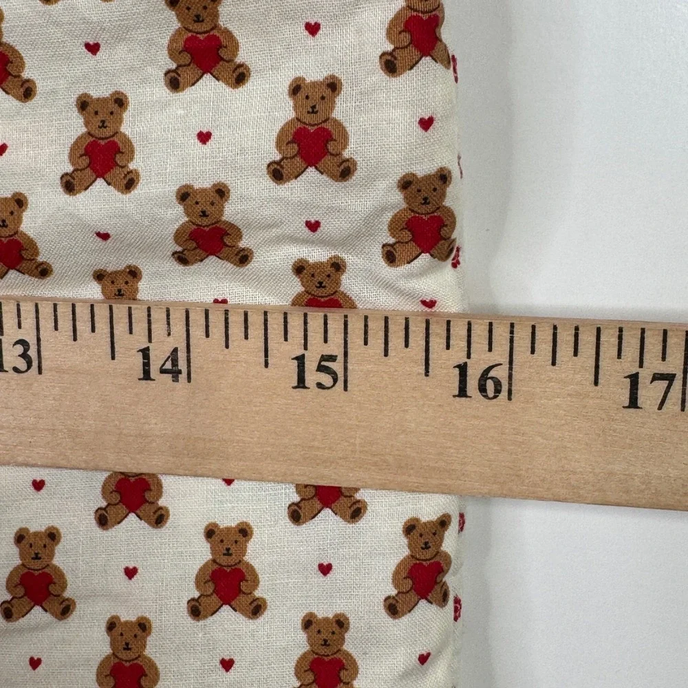 Handmade Quilted Throw Pillowcase Teddy Bear Christmas Square 16 x‎ 16 Grandma